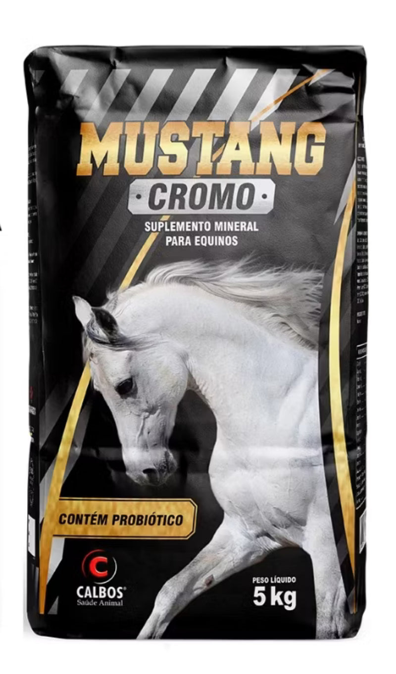 Suplemento Mineral C/ Probióticos para Equinos Mustang Calbos 5kg